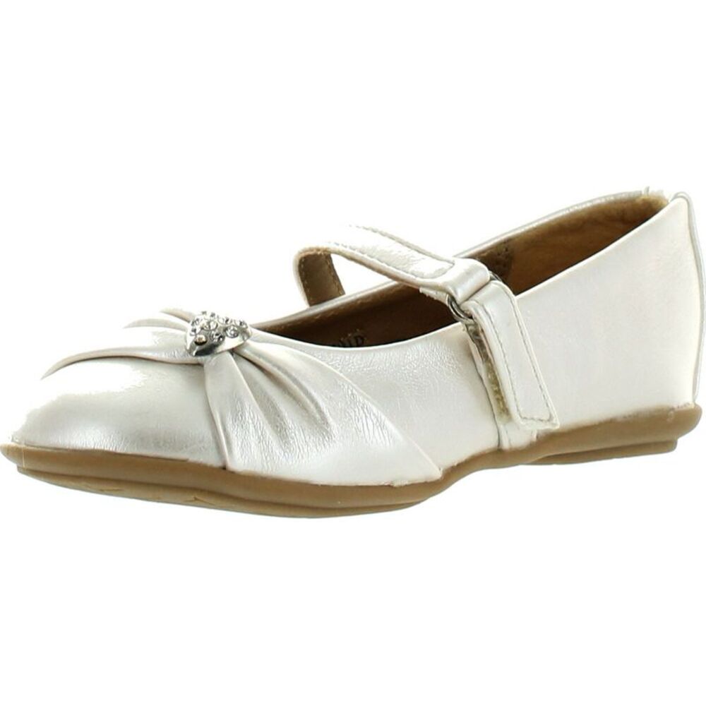 Little Angel Kammi-191D Ivory ToddlerG flats-shoes 4 NEW